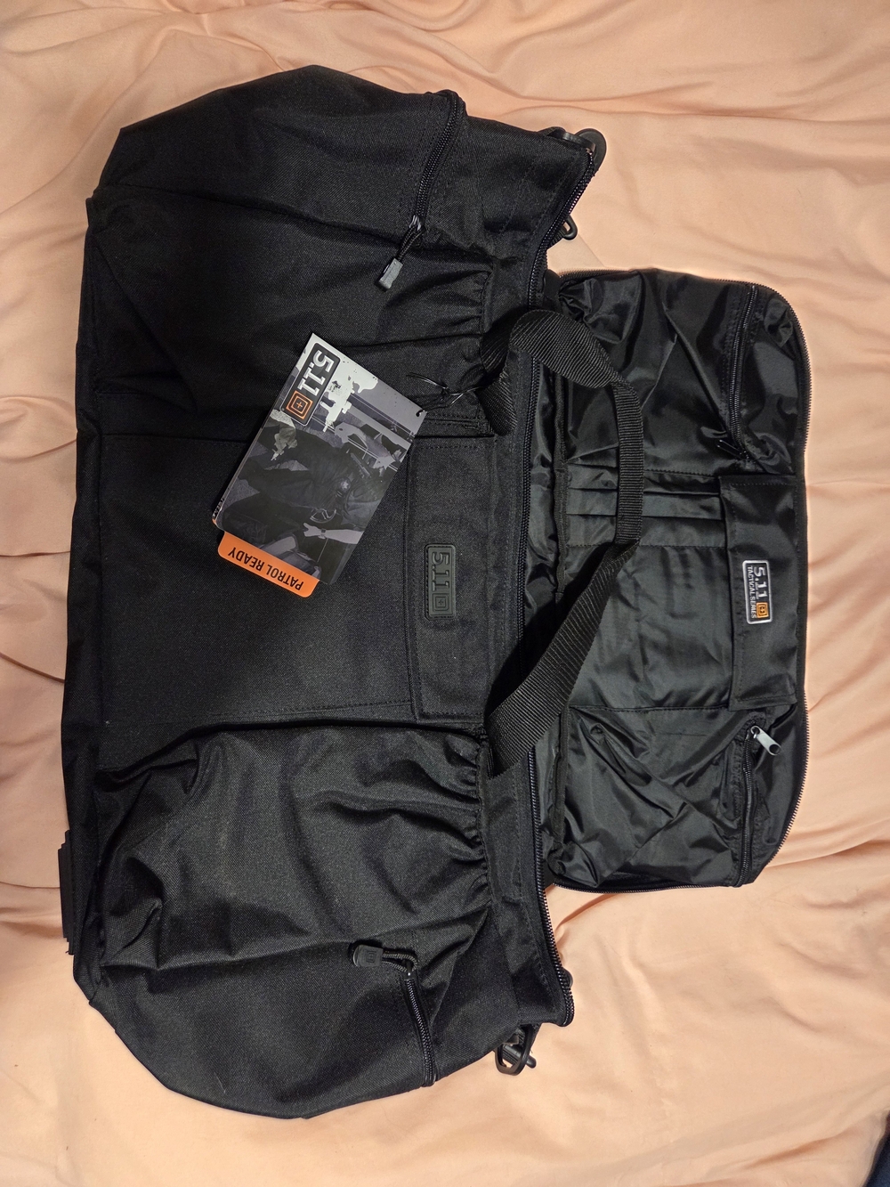 5.11 Tactical Black Duffel Bag with Shoulder Strap
